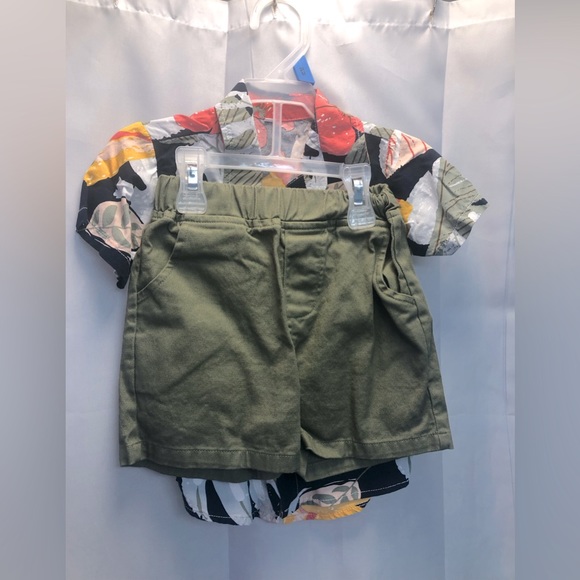 JunNeng Toddler Baby Boy Shorts Sets Hawaiian Outfit, 18-24 months - Picture 7 of 9